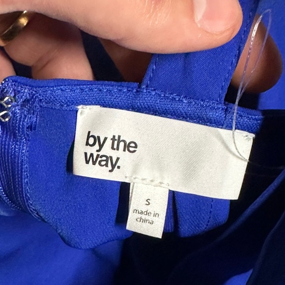 NWT by the way arianna strappy mini dress in blue size small - Picture 6 of 6